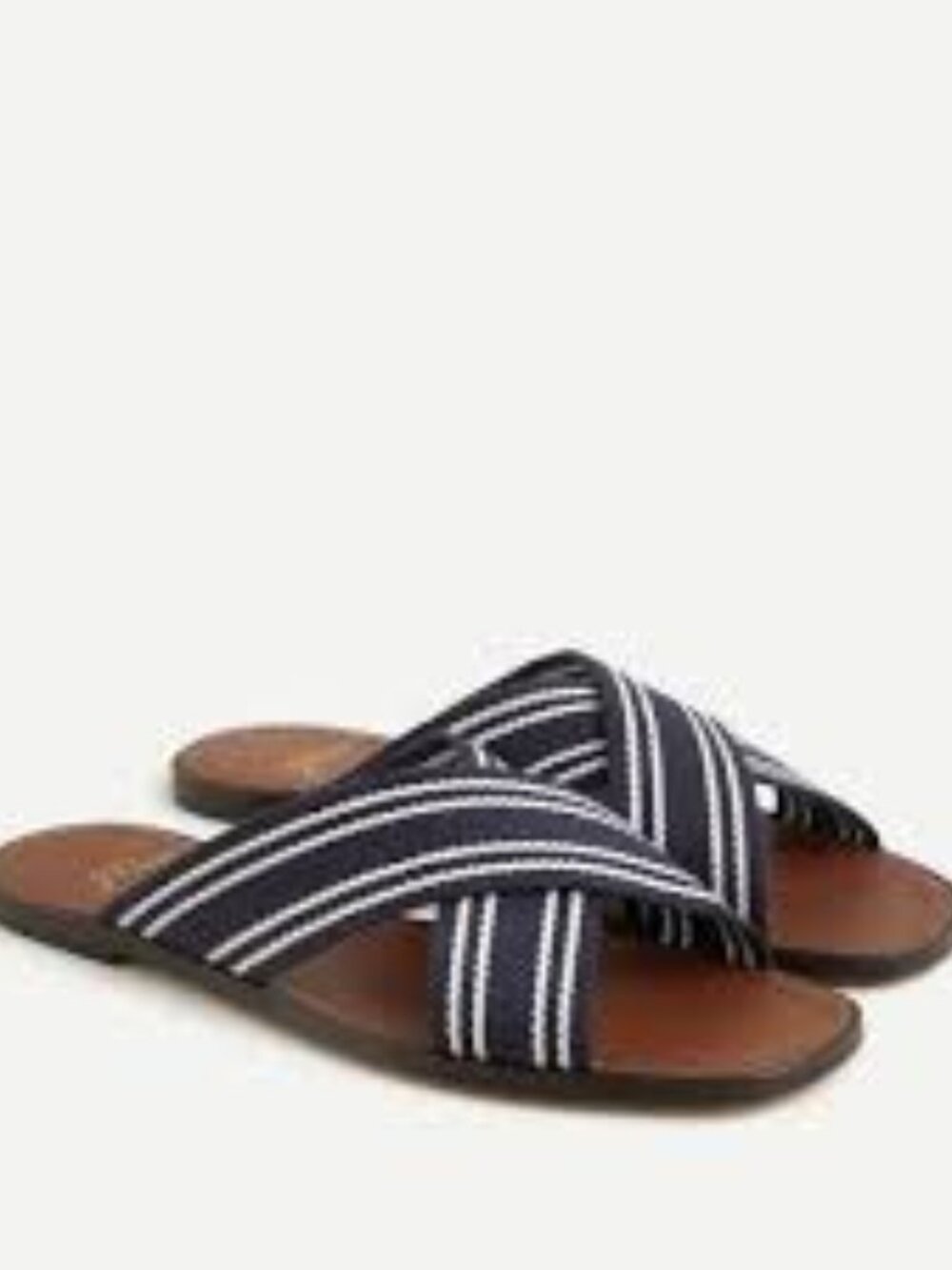 J. Crew Flat sandals with woven straps Size 11 Like New